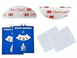 CARALL 2 Adesivo Telepass + 2 Disco Orario per Auto + 2 Portabollo Auto Parabrezza, Porta Assicurazione Auto Adesivo