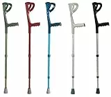 MOPEDIA - Set da due Stampelle Standard con Sppoggio Avambraccio - Nero