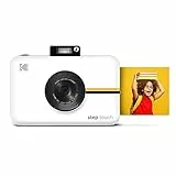 KODAK RODITC20AMZW Step Touch | Fotocamera digitale 13 MP a stampa istantanea, touchscreen LCD da 3,5', video HD 1080p, zoom ottico 10x, tecnologie Bluetooth e ZINK Zero Ink | Bianco