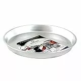 Pentole Agnelli Linea Pasticceria e Pizza Tortiera Conica in Alluminio con Orlo (H 3 cm), Argento, 32 cm