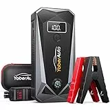 YaberAuto Avviatore Batteria Auto, 5000A 26800mAh Booster Avviamento Auto per Tutto Benzina e 10L Diesel Motori, Avviatore Emergenza per Auto/Moto Portatile con Display LCD e Torcia LED