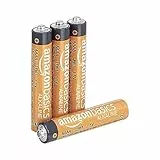 Amazon Basics - Batterie alcaline AAAA, 1.5 volt, per uso quotidiano, confezione da 4 (l’aspetto potrebbe variare dall’immagine)