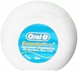 Oral-B EssentialFloss, Filo Interdentale Non Cerato, Delicato sulle Gengive, Raggiunge gli Spazi più stretti, Menta, 1 Confezione da 50 metri