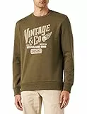 JACK & JONES Jprbluvintage Print Sweat Crew Neck Fst Maglia di Tuta, Olive Night, XL Uomo