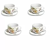 Tognana Set 4 Tazze Da The O Cappuccino Con Piattino Olimpia Rouen
