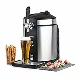 H.Koenig BW1880 Spillatrice per Fusti Universali 5L, Pressurizzati e Non-pressurizzati, Temperatura Regolabile 2-12°, 65W, Nero/Grigio