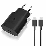 25W Caricabatterie rapido Con 1.5M Cavo USB Tipo C da per per Samsung Galaxy S23 /Ultra S23+/S23 /S22 /S21/S21 ultra 5g / S20 Ultra/ S20 /S20+ / S10 /S9 / S8/ A71 / A52 /A51/ A32/ A31 USB C Caricatore