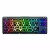 Fnatic miniSTREAK Tastiera da Gioco Pro Esports Meccanica RGB Retroilluminata a LED Interruttori Cherry MX Silent Red Layout Tenkeyless Portatile Piccolo e Compatto (US Layout, QWERTY)