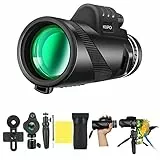 Monocolo Cannocchiale Professionale Potente 40X60 HD Monocoli Telescopio Monoculare Professionale Teleobiettivo per Smartphone Impermeabile Cannocchiale Portatile Adulti Osservazione Degli Uccelli
