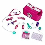 Theo Klein 4601 Barbie valigetta da medico | Con stetoscopio, occhiali e molto altro | Termometro con luce e suono | Giocattolo per bambini a partire da 3 anni