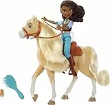 Spirit Pru Doll (7 in) with 7 Movable Joints, Fashion Top, Treats, Brush & Chica Linda Horse (8 in) with Soft Mane & Tail, Great Gift for Ages 3+