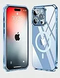 Kakalux [Custodia per iPhone 13,Custodia magnetica iPhone 13, compatibile con la ricarica wireless, protezione airbag di livello militare contro le cadute, per iPhone 13 (6.1'') - Blu