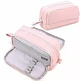 Eucomir Astuccio 3+1 Scomparti Bambina Ragazzo, Astuccio Scuola Elementare Astuccio Grande Astuccio Portapenne Astuccio Ragazza Scuola Media, Rosa