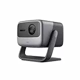 Proiettore JMGO N1 Pro 1080P Full HD, Proiettore Portatile Laser Tricolore MALC™ 1500 lumen CVIA, Correzione Istantanea del Display, Giunto Cardanico Integrato, Android TV 11, Altoparlanti Dynaudio