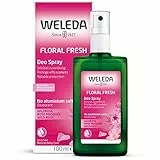 Weleda Deodorante Rosa mosqueta, sensuale profumo con oli essenziali naturali di rosa e ylang-ylang, senza sali d'alluminio e dermatologicamente testato (1X100 ml)