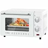 WOLTU Fornetto Elettrico 10L 650W, Forno per Pizza Elettrico, Mini Forno con Teglia, Griglia e Pinza, Temperatura tra 100-230℃, Timer 0-60 min, 650W, Bianco, BF14ws