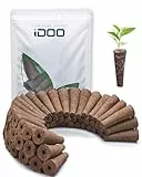 iDOO Spugne di Ricambio per il Sistema di Crescita (60pcs.), Ricambio Spugne di Torba Biologica per Sistema di Giradino Interno Hydrophonics a 12 baccelli