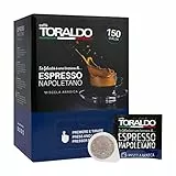CAFFÈ TORALDO | Cialde ESE 44 | Caffè Selezionato, Tostato e Torrefatto in Italia | Eccellenza del Caffè Napoletano (150 Cialde, Miscela Arabica)
