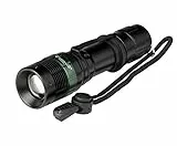POLY POOL - PP3152 Torcia LED Portatile 3W ALUPRO - Torcia LED 3 Luminosità - Luce Emergenza o Lavoro Tascabile in Alluminio Portata 150m con Fuoco Regolabile - Lampada a Batteria con Laccetto