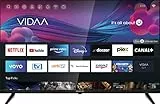 SENCOR Smart TV HD 32 pollici - TV 80 cm ad alta definizione, Dolby Digital Plus, VIDAA Smart TV, Controllo Vocale Compatibile con Google Assistant e Alexa, APP, con Netflix, Disney+ e altro ancora...
