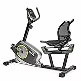 Diadora Fitness Vega Comfort, Cyclette Recumbent Adulto, Argento a norma CE