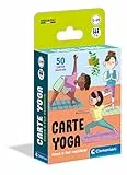 Clementoni Yoga-mazzo, carte bambini, tavolo, gioco di società per tutta la famiglia, 1-6 giocatori, 5 anni+, Made in Italy, Multicolore, 16300