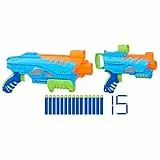 Nerf Elite Junior - Set Ultimate Starter, 2 blaster in gommapiuma facili da usare, 15 dardi Nerf Elite, 2 bersagli, per giochi all'aperto