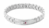 Tommy Hilfiger Jewelry Braccialetto a Maglie da Uomo In Acciaio Inossidabile - 2790419