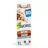 BJORG Bevanda Vegetale di Avena e Cacao, a Basso Contenuto di Grassi, Ideale per Ricette Dolci, Gusto Avvolgente e Goloso, Senza Zuccheri Aggiunti, Vegan, 1L
