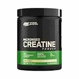 Optimum Nutrition Micronised Creatine Powder, Creatina Monoidrato Micronizzata in Polvere Pura al 100% per Migliorare la Potenza Muscolare, Non Aromatizzato, 93 Porzioni, 317 g