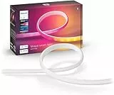 Philips Hue White and Color Ambiance Gradient Lightstrip, Striscia Led Smart, 2 M, Bluetooh