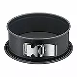 Kaiser Forme Plus-Teglia con Cerniera, Ø 20 cm, Made in Germany, Antiaderente, Resistente al Taglio, a Prova di perdite, Lega di Acciaio, Nero