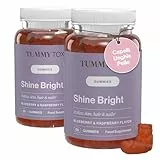 Caramelle - Vitamine per Capelli, Pelle, Capelli, Unghie - Vitamina C, Vitamina B12, Biotina, Acido Folico, Zinco, Vitamina B6-120 caramelle gommose - Tummy Tox Shine Bright