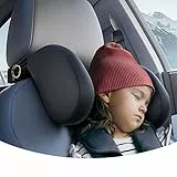 ZOKOE Poggiatesta per auto per bambini Installazione e rimozione rapida in 1 minuto Supporto per la testa morbido e traspirante Comfort di viaggio Comfort di sonno Cuscino laterale per adulti (nero)