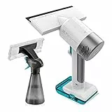 Cecotec Conga Immortal Extreme - Aspirapolvere per vetri a mano, 3,7 V, 3 fasi di pulizia, durata 30 minuti, con spruzzatore incluso
