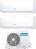 Climatizzatore 9000 + 12000 Btu, Dual Split, Inverter, Classe A++/A+ - Serie New Comfort
