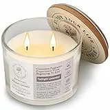 YMing Candela Profumata Regalo, 20 Oz Fino a 60 Ore di Durata di Candela Barattolo di Cera di Soia, Candela di Lavanda Regalo per Donne Mamma Fidanzate Compleanno (Lavanda)