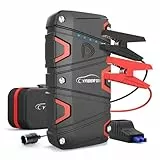 YABER Avviatore Emergenza per Auto, 1200A 15000mAh Avviatore Batteria Auto (Fino a 7,5L a Benzina o Diesel da 6L) Portatile Starter Batteria Auto Impermeabile IP68 Power Bank con USB 3.0, Torcia