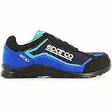Sparco Nitro Scarpe Antinfortunistiche da Lavoro, Unisex - Adulto, Nero/Blu, 43 EU