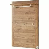 GERMANIA DIE MÖBELMACHER Pannello guardaroba 3924-243 GW-CASTERA con asta appendiabiti e 3 ganci, in finto rovere Navarra, 96 x 153 x 30 cm (L x A x P)