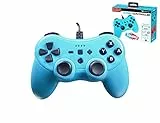 Subsonic - Colorz Controller per Console Nintendo Switch - Controller con Cavo Ultra Lungo 3 Metri, Vibrazioni e Giroscopio - Blu Neon