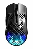 SteelSeries Aerox 5 Wireless Mouse da gaming - Ultra leggero 74 g - 9 pulsanti - Bluetooth/2,4 GHz - batteria da 180 ore - IP54 resistente all'acqua - PC/MAC - FPS, MOBA, Battle Royale