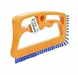 Fuginator Spazzola per piastrelle Arancione/Blu. Innovativa per la pulizia di fughe, giunti del bagno, cucina. Rimuove la muffa superficialmente (1)