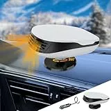 DAZZTIME Stufetta Portatile per Auto,12V 150W Riscaldatore per Auto,2 in 1 Auto Riscaldamento Sbrinatore Parabrezza,Portatile Riscaldatore per Auto,Sbrinatore Riscaldamento Auto,Auto Demister