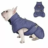 meioro Cane Cappotti Invernali Impermeabile Giubbotti Calda per Animali Domestici con Imbracatura,Giacca Antivento riflettente per Cani, Vestiti per Cani di Taglia Media/Grande (XL, Blu)