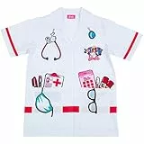 Klein Theo 4117 Barbie camice da medico Taglia unica Incl. smartphone a batteria, mascherina e occhiali Lunghezza: circa 62 cm Giocattolo per bambini dai 3 ai 6 anni circa