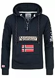 Geographical Norway - Felpa da Uomo Modello Gymclass Ass A 007 (Blu Navy, l)…