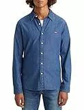 Levi's Ls Battery Hm - Maglietta Slim, Camicia uomo Uomo, Blu (Lyon Battery Hm), M