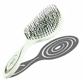 CHIARA AMBRA® Spazzola per capelli biologica con paglia | A impatto zero | Non tira i capelli | Districante