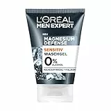 Men Expert Gel detergente per pelli sensibili degli uomini, con acido ialuronico per una pelle curata, gel per la defense Sensitiv, 1 x 100 ml